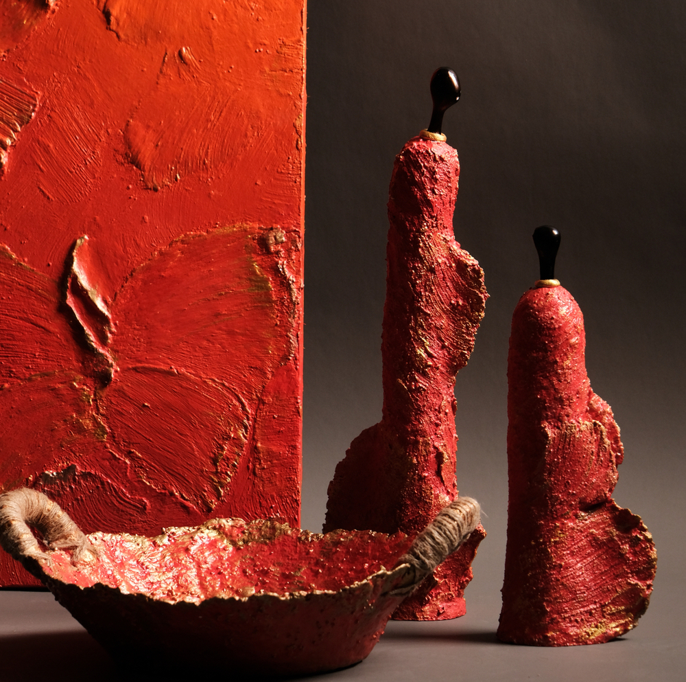 декоративный объект - Дуэт пламени