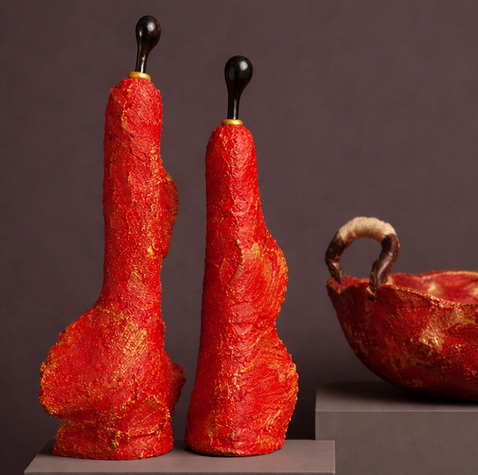 декоративный объект - Дуэт пламени