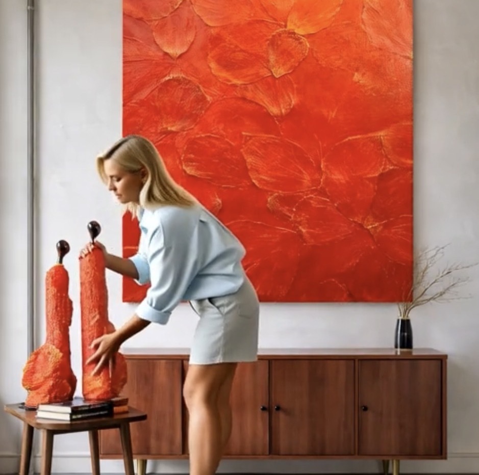 декоративный объект - Дуэт пламени